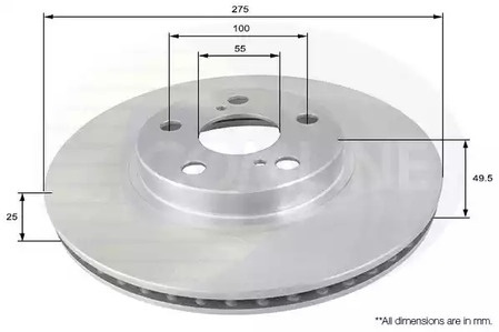 Тормозные диски COMLINE ADC01113V