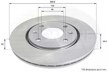 Тормозные диски COMLINE ADC1523V