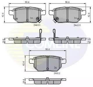 Колодки тормозные дисковые COMLINE CBP31579