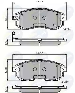 Колодки тормозные дисковые COMLINE CBP32025