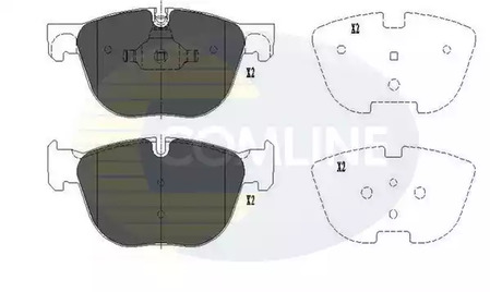 Колодки тормозные дисковые COMLINE CBP06003