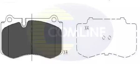 Колодки COMLINE CBP06020