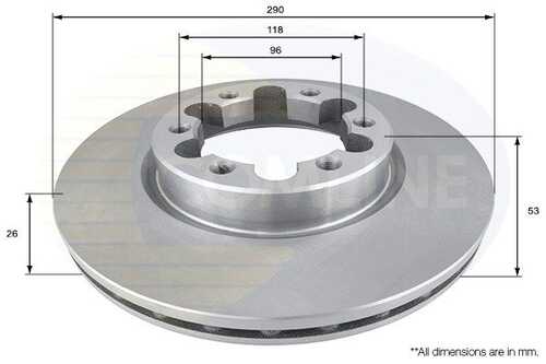 Тормозные диски COMLINE ADC0285V