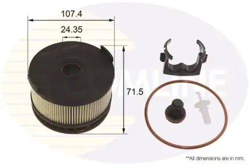 Фильтр топл mercedes benz a-class 18- b-class 18- c-class 18- cla 19- e-class 16- glb 19- COMLINE EFF358D