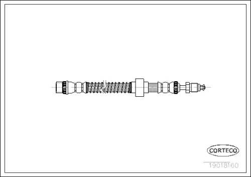 Тормозные трубки CORTECO 19018160