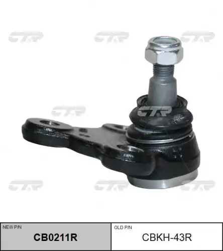 Опора шаровая прав hyundai kona 06/17- kauai 17- elantra (ad) 15- avante (ad) 15- CTR CB0211R