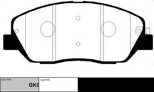 Колодки тормозные дисковые CTR GK0487