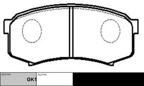 Колодки тормозные дисковые CTR GK1028