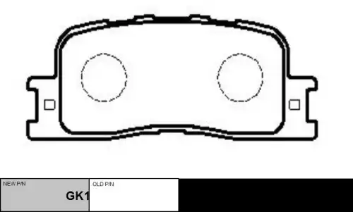 Gk1057 колодки дисковые задние CTR GK1057