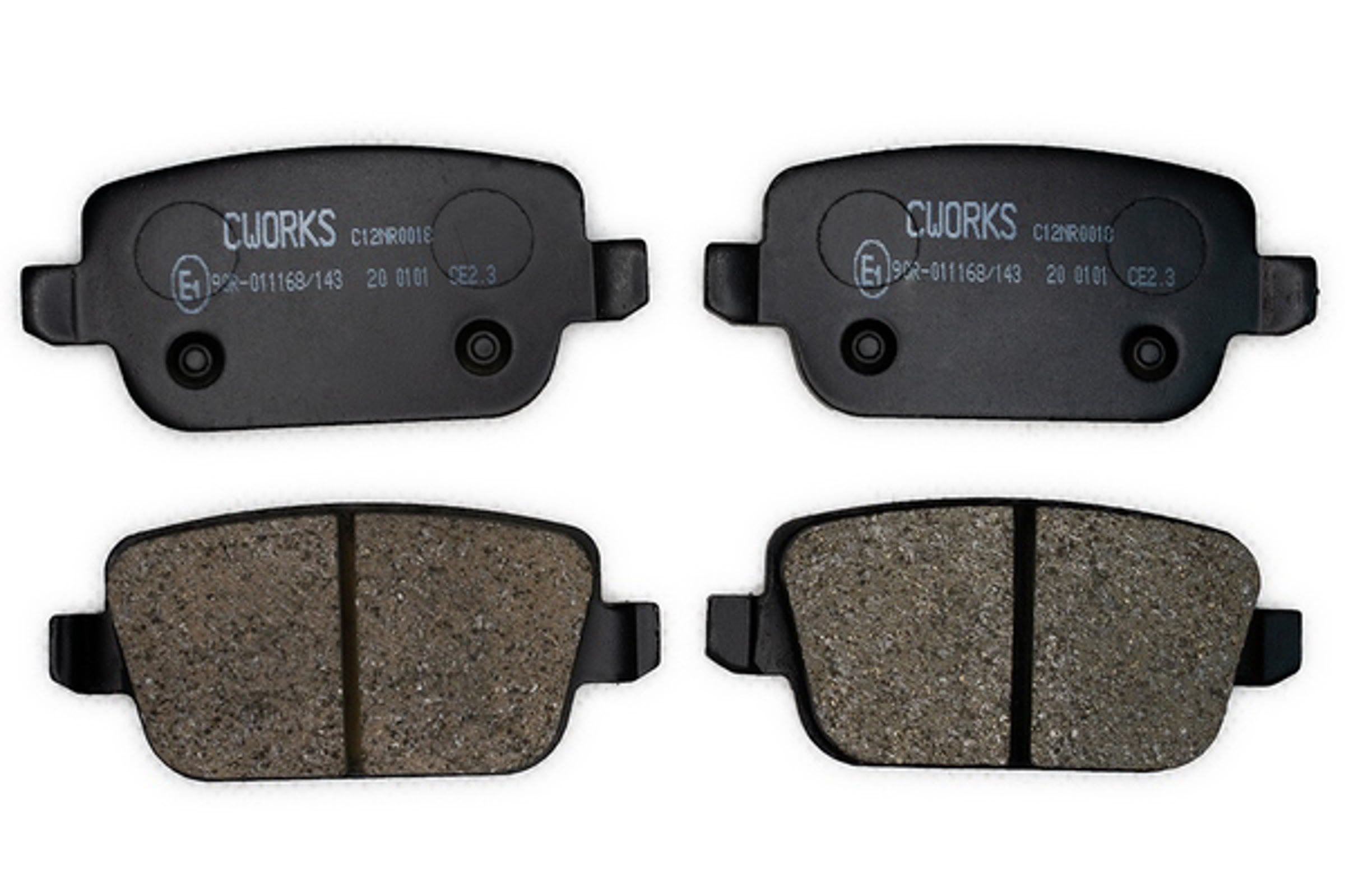 Тормозные колодки задние дисковые (безасбестовые) CWORKS C12NR0018