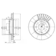 Диск тормозной DELPHI BG3359