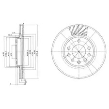 Тормозной диск DELPHI BG3405