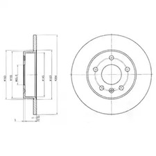 Диск тормозной DELPHI BG3406