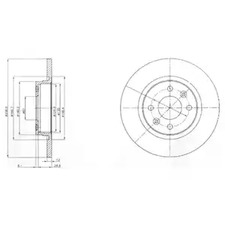 Диск тормозной DELPHI BG4045