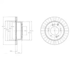 Диск тормозной DELPHI BG4331