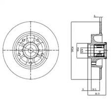 Тормозные диски DELPHI BG9112RS