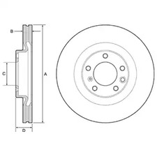Диск тормозной DELPHI BG9119C