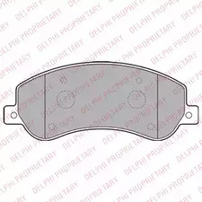 Комплект тормозных колодок дискового тормоза DELPHI LP2257