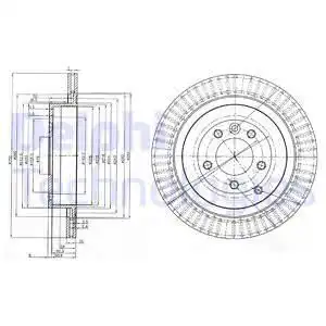 Тормозные диски DELPHI BG3925C