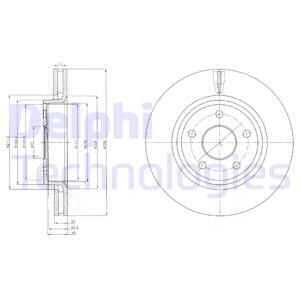 Тормозные диски DELPHI BG9058