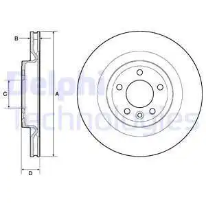 Тормозные диски DELPHI BG9146C