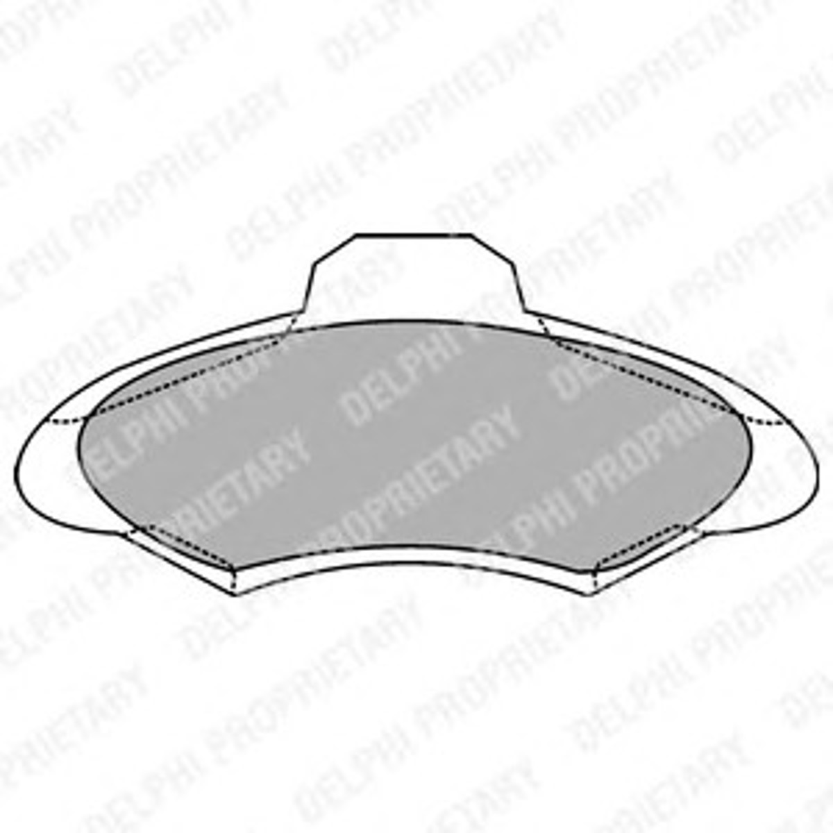 Колодка тормозная дисковая комплект DELPHI LP1139