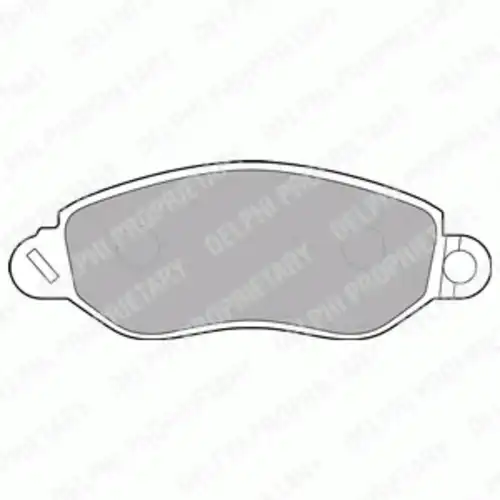 Тормозные колодки DELPHI LP1583