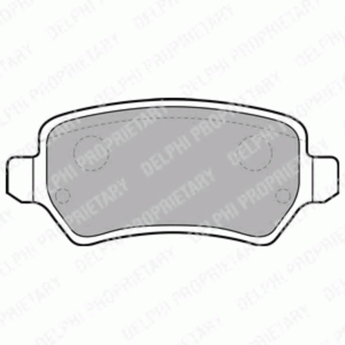 Тормозные колодки DELPHI LP1681
