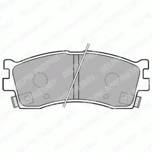 Тормозные колодки DELPHI LP1702