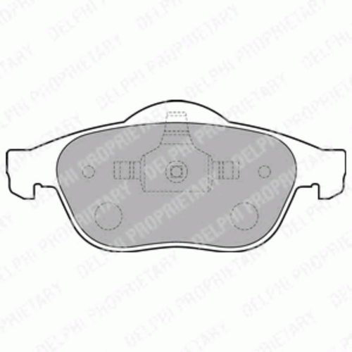 Тормозные колодки DELPHI LP1708