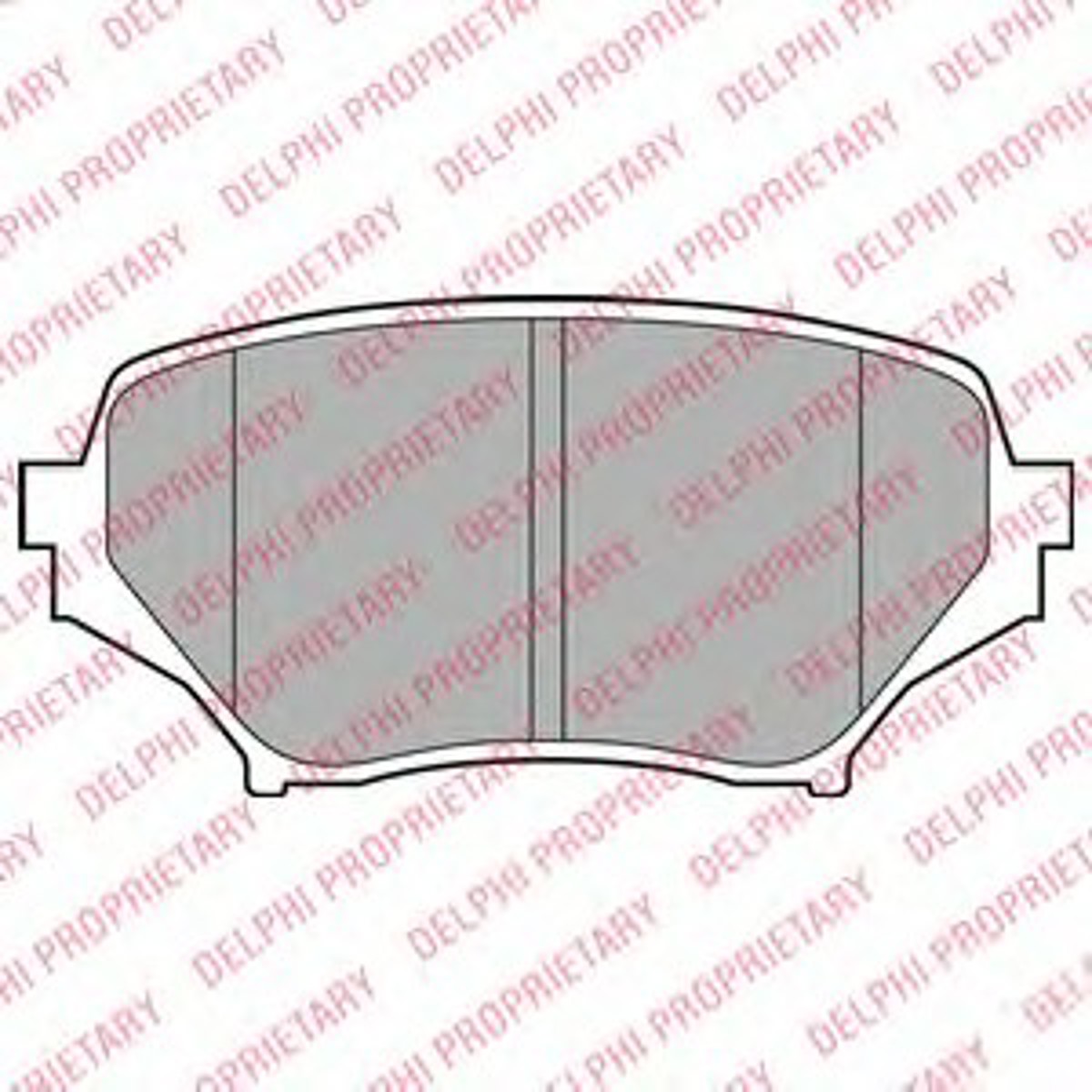 Колодки тормозные дисковые DELPHI LP2026