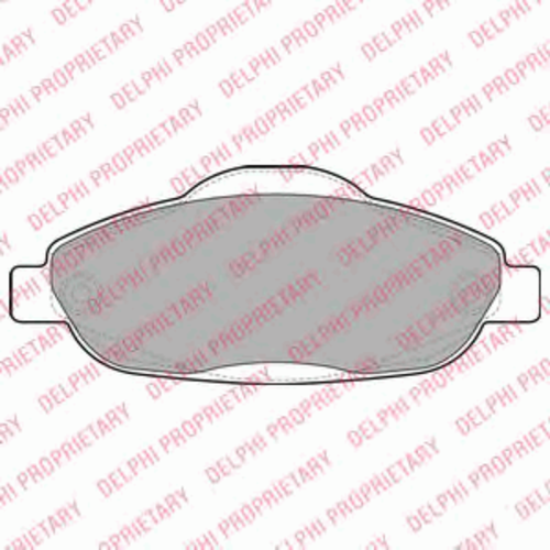 Тормозные колодки DELPHI LP2070