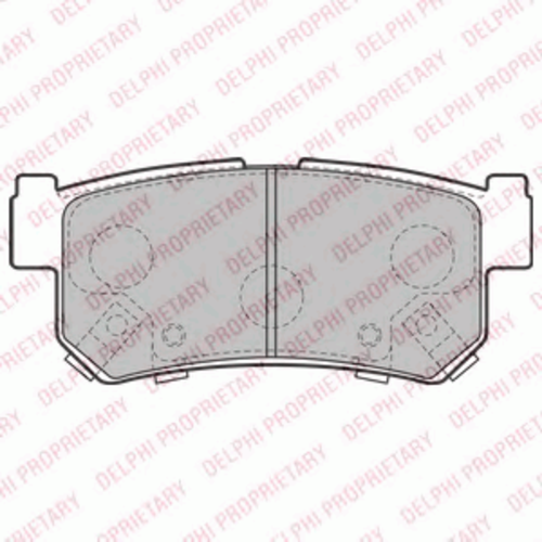 Тормозные колодки DELPHI LP2127