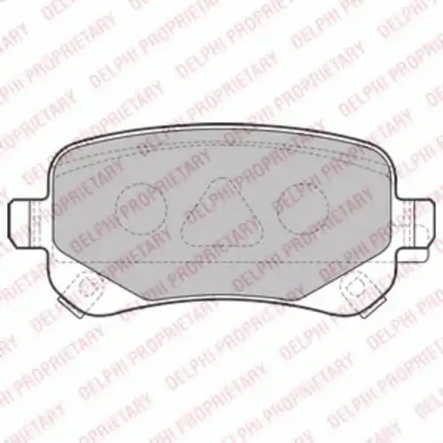 Тормозные колодки DELPHI LP2174