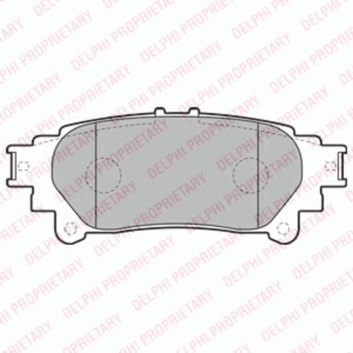 Тормозные колодки DELPHI LP2196