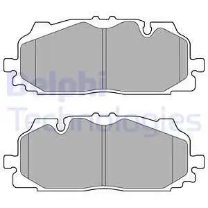 Тормозные колодки DELPHI LP3272