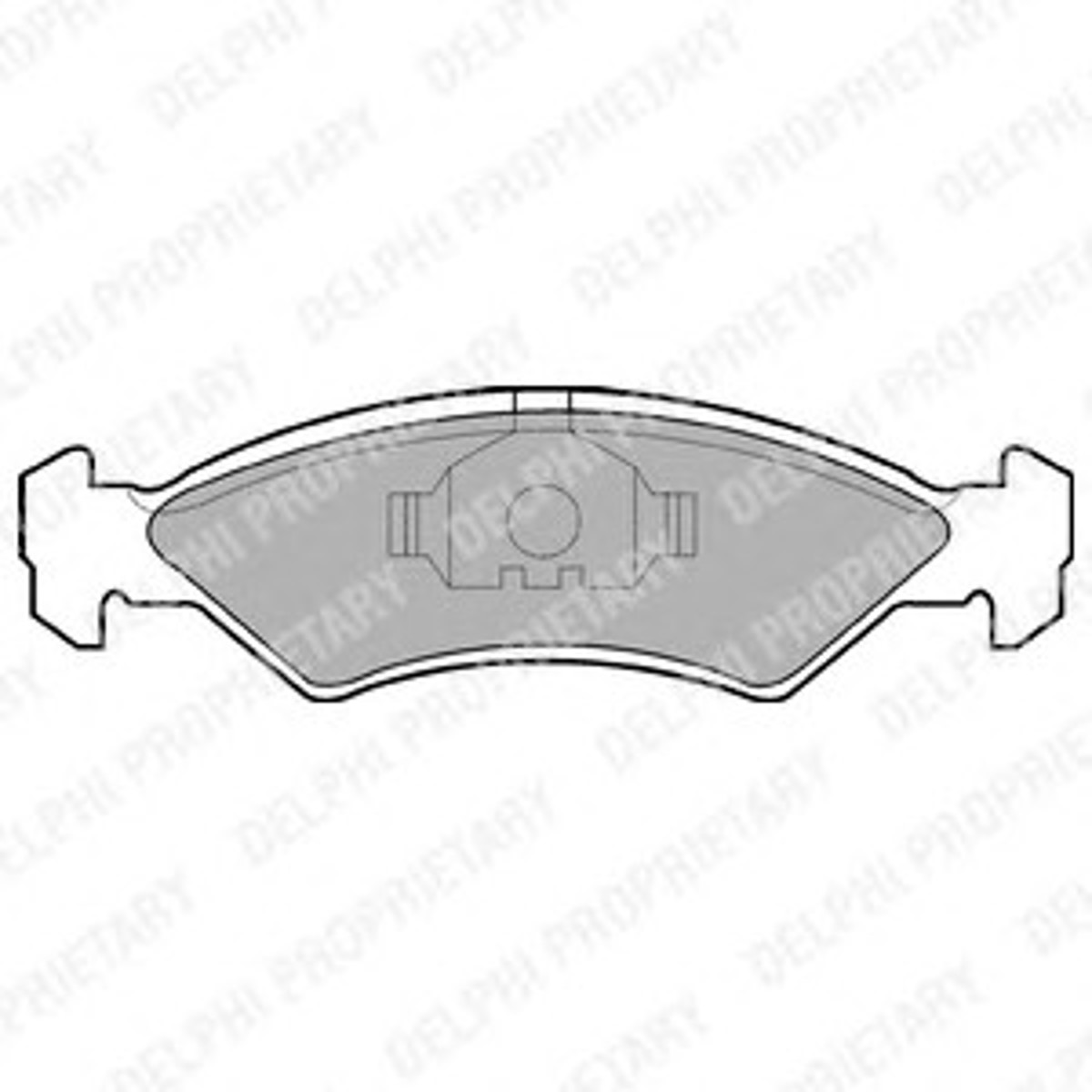 Колодки тормозные дисковые DELPHI LP351