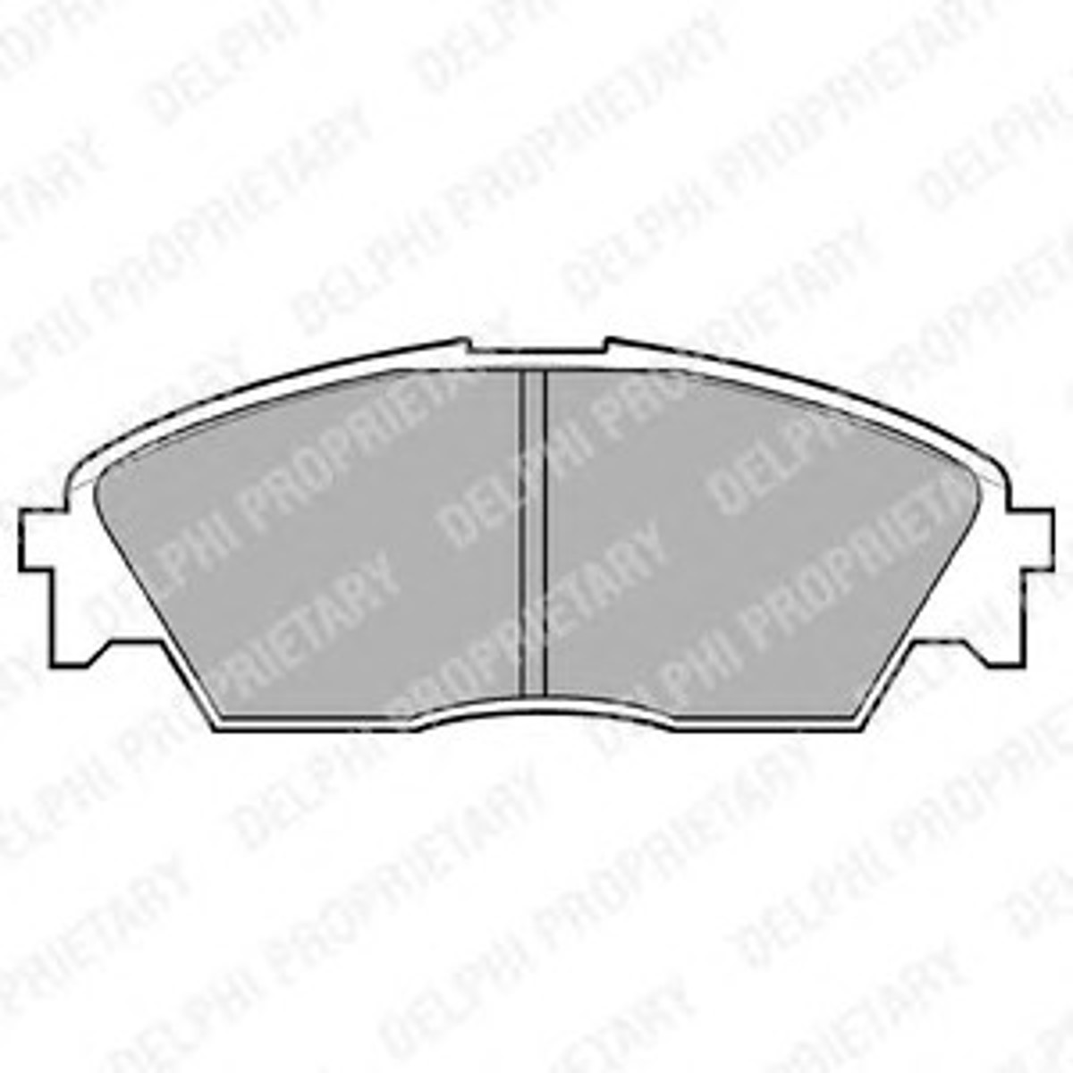 Колодки тормозные дисковые DELPHI LP628