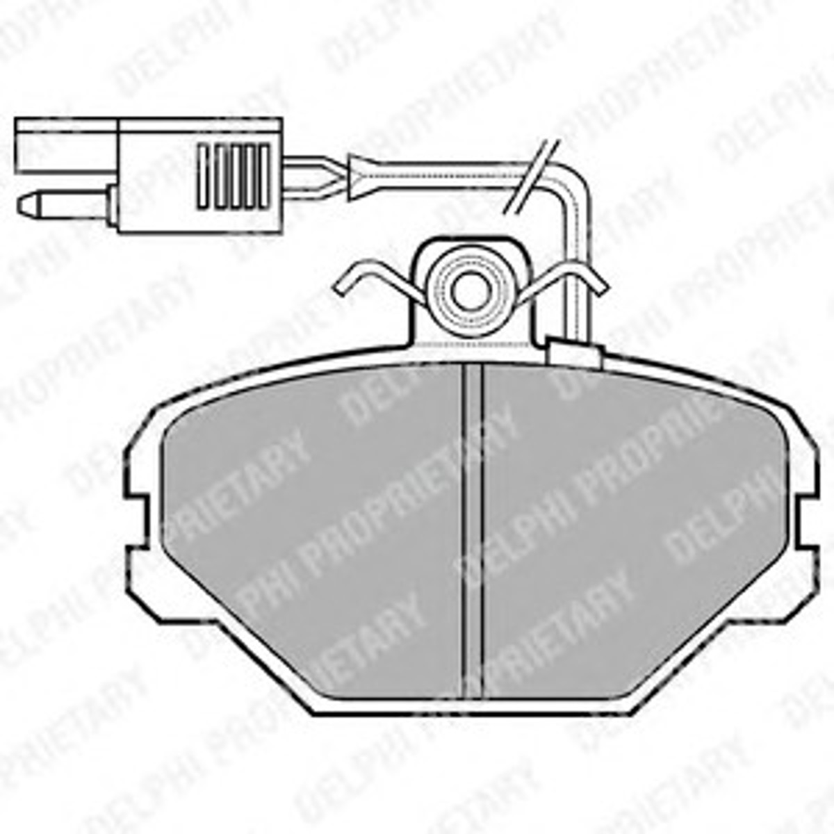 Колодки тормозные дисковые DELPHI LP675