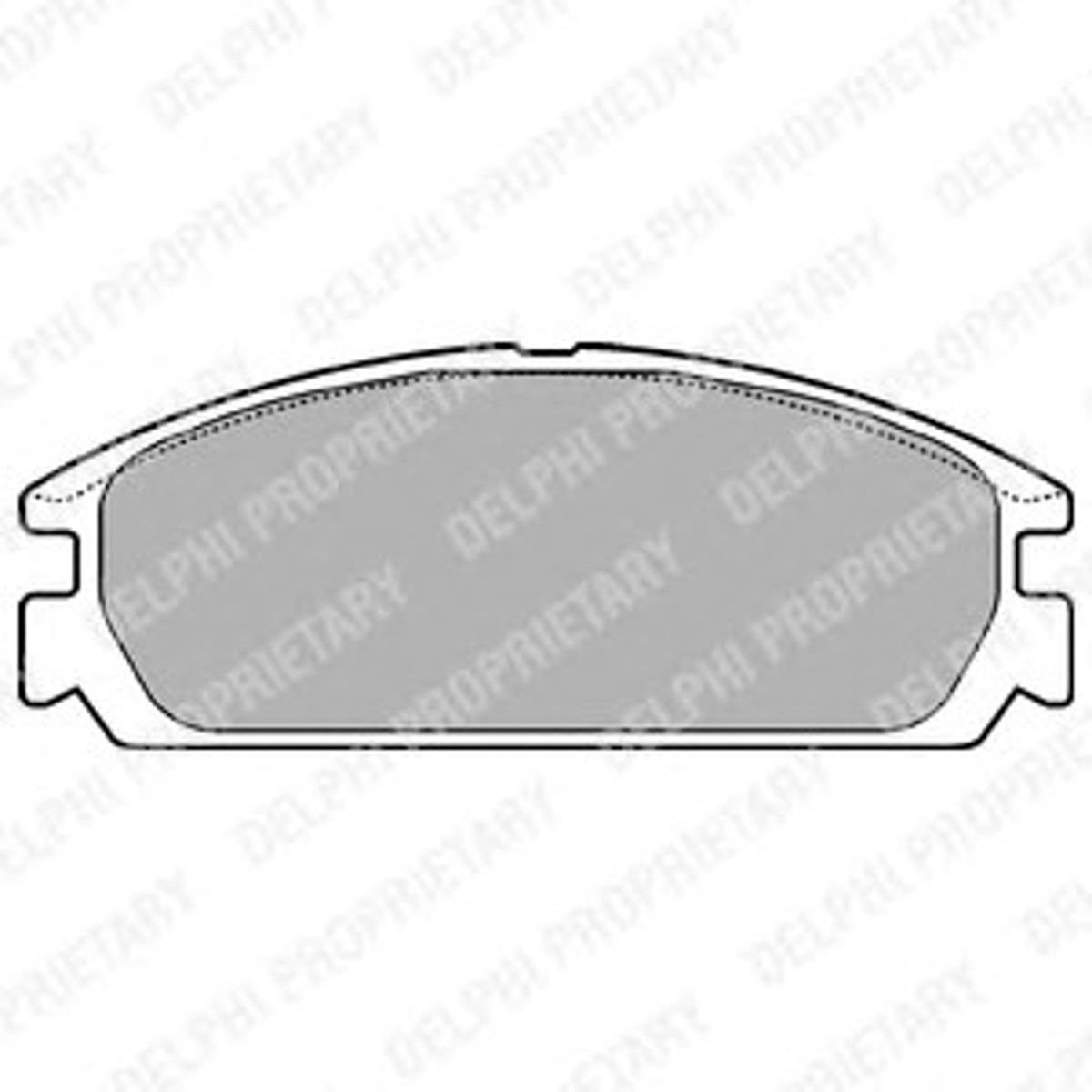 Комплект тормозных колодок дисковый тормоз DELPHI LP721
