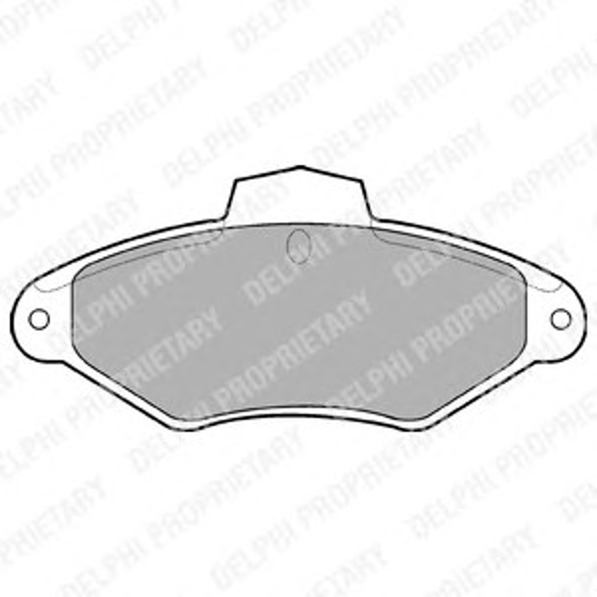 Колодки тормозные дисковые DELPHI LP787