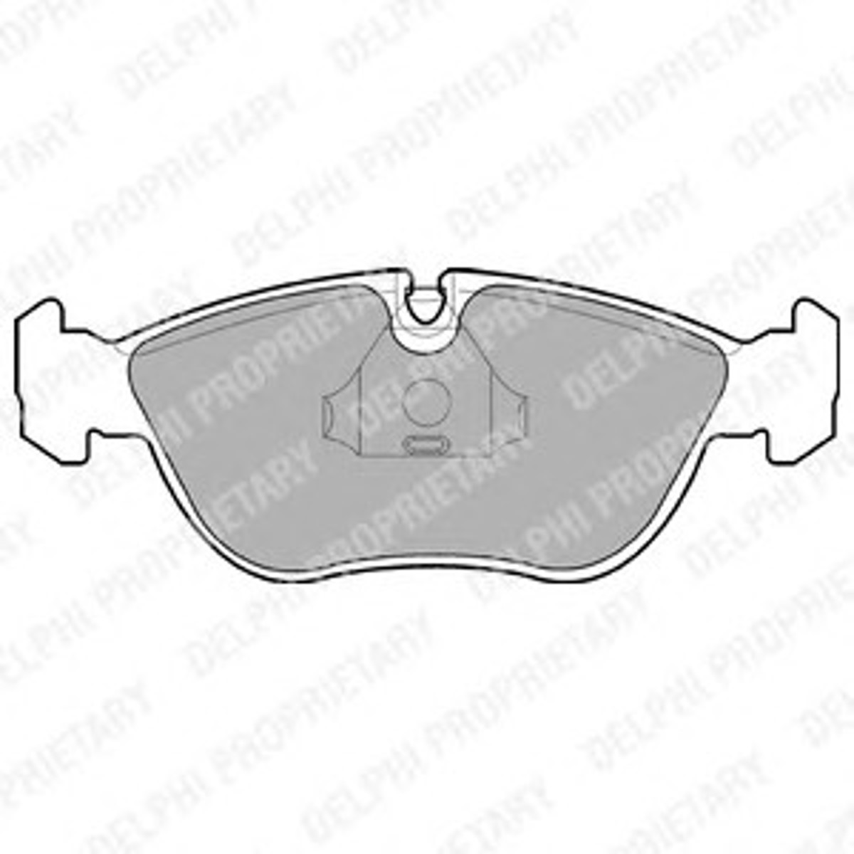 Колодки тормозные дисковые DELPHI LP839