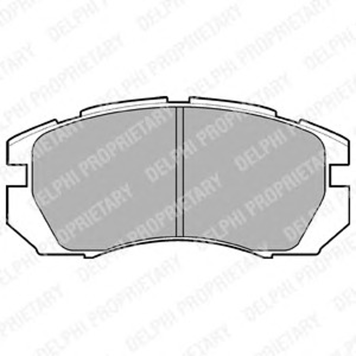 Колодки тормозные дисковые DELPHI LP930