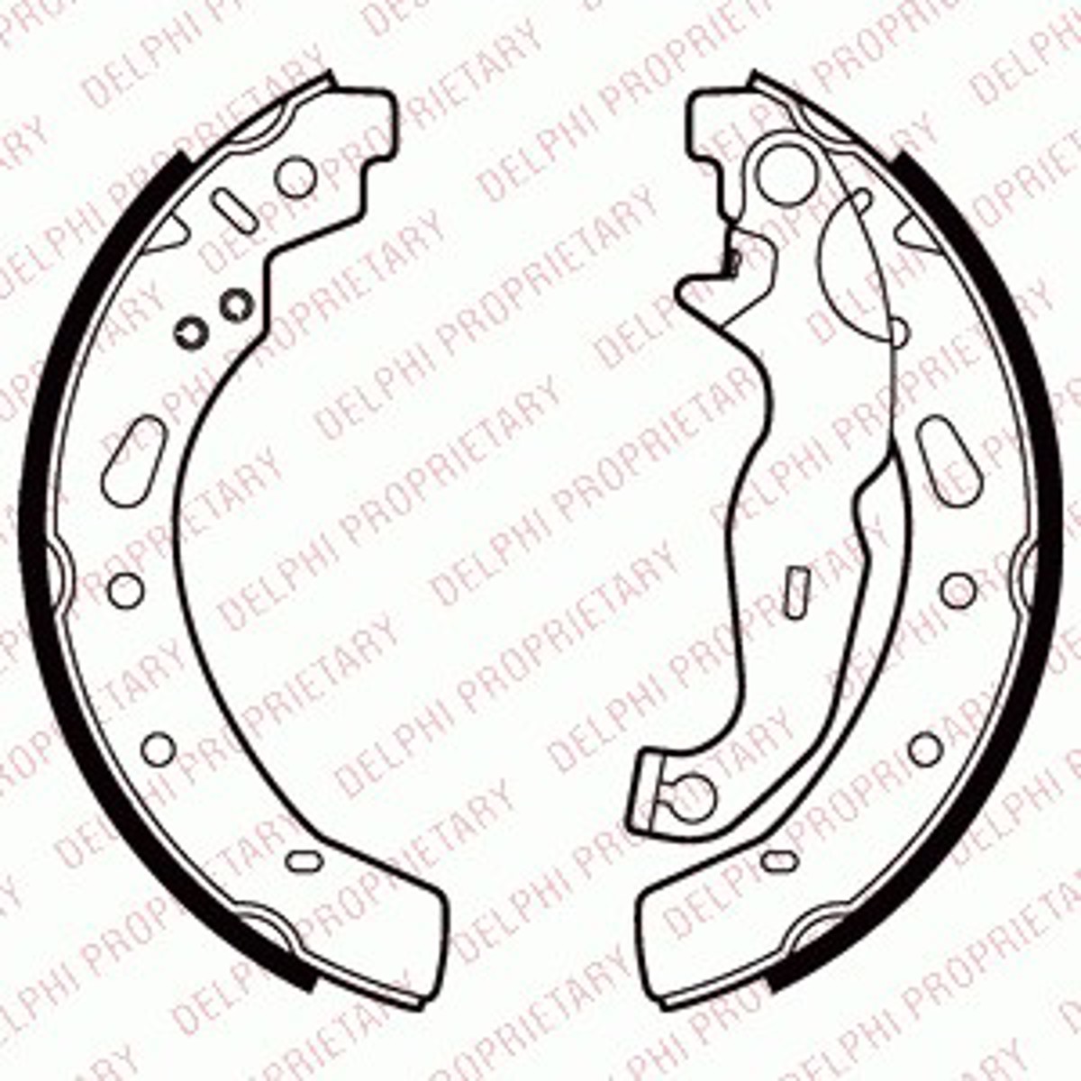 Комплект тормозных колодок DELPHI LS2028