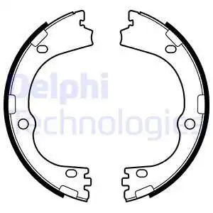Колодки тормозные барабанные комплект DELPHI LS2166