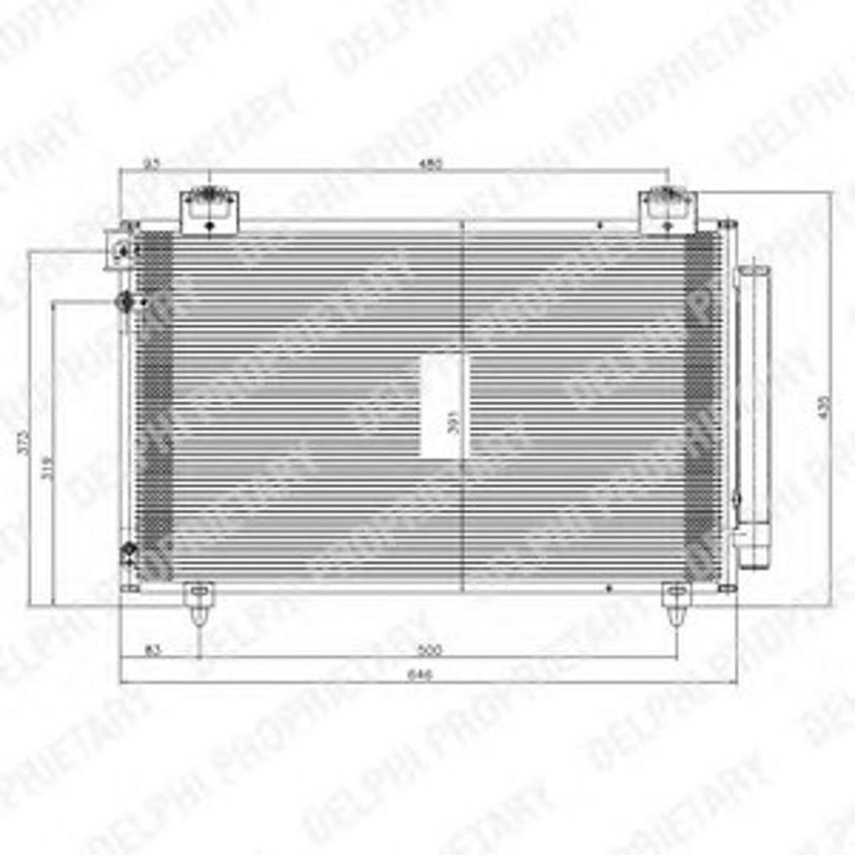 Конденсатор кондиционер DELPHI TSP0225570