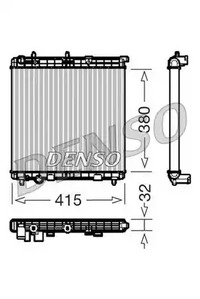 Радиатор охлаждение двигателя DENSO DRM07011
