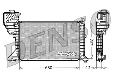 Радиатор охлаждение двигателя DENSO DRM17011