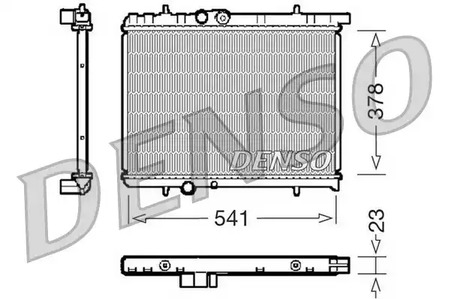 Радиатор охлаждение двигателя DENSO DRM21031