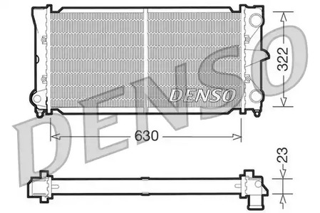Радиатор системы охлаждения DENSO DRM32025